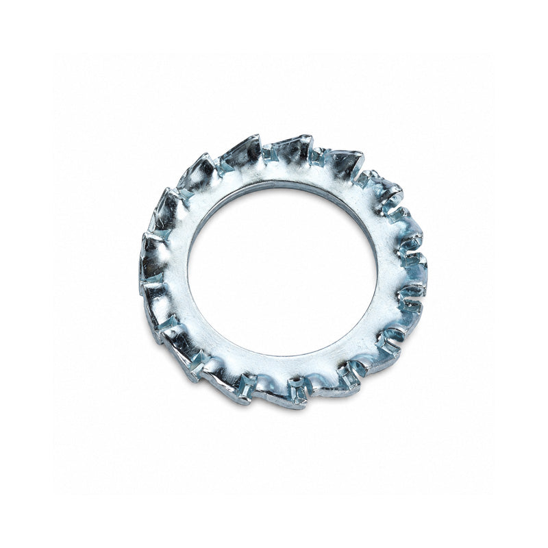 Unifix M5x10x0.6mm External Serrated Washer DIN 6798A with Bright Zinc Plated Finish - Allow 2-3 Days