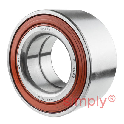 F16022 Rubber Sealed Double Row Wheel Bearing 35x66x32mm