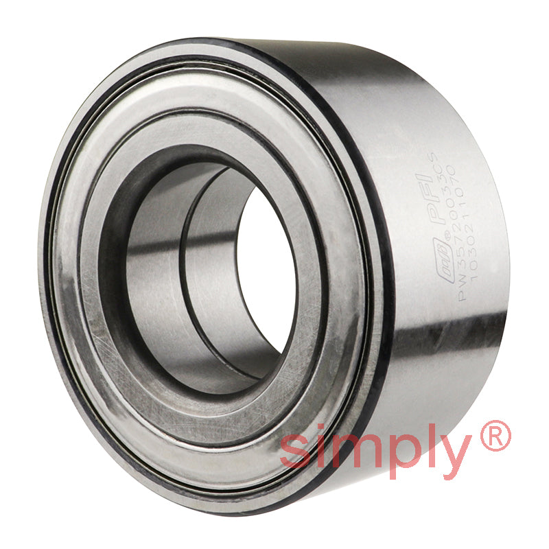 F16026 Rubber Sealed Double Row Angular Contact Wheel Bearing 35x72x33mm