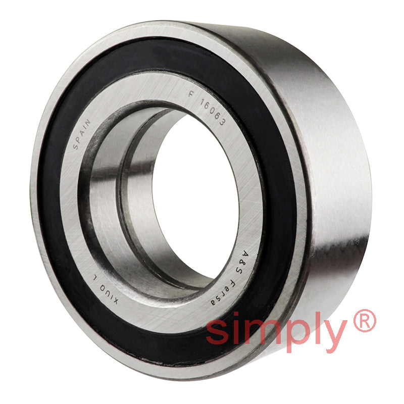 F16063 Rubber Sealed Double Row Wheel Bearing 45x85x30.2mm