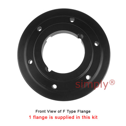 Major Brand F100H/F100F Inner/Outer Facing Taper Bores Type Tyre Drive Coupling Assembly with Natural Rubber Tyre