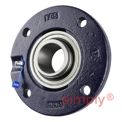 RHP FC35DEC-RHP Four Bolt Round Cast Iron Flanged Bearing Unit and 35mm Insert