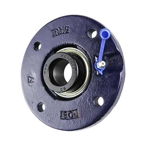 RHP FC1.1/4DEC-RHP Four Bolt Round Cast Iron Flanged Bearing Unit and 1-1/4 inch Insert