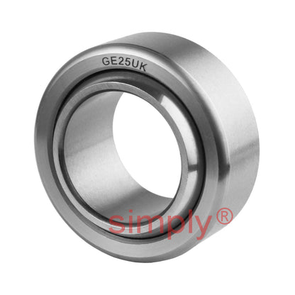 GE25ET2RS Rubber Sealed Spherical Plain Bearing 25x42x20x16mm