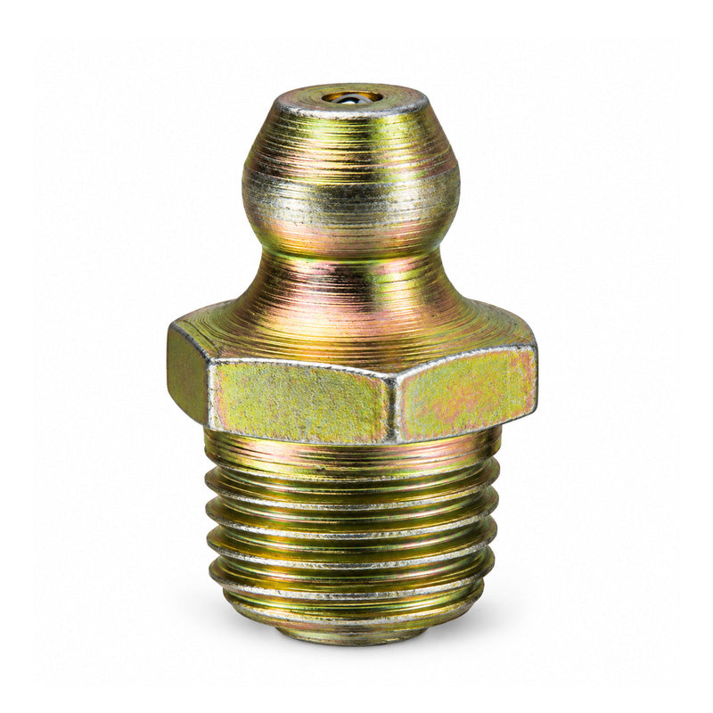 1/4x28 SAE-LT Hardened Mild Steel Zinc Plated Straight Hydraulic Grease Nipples - Pack of 500
