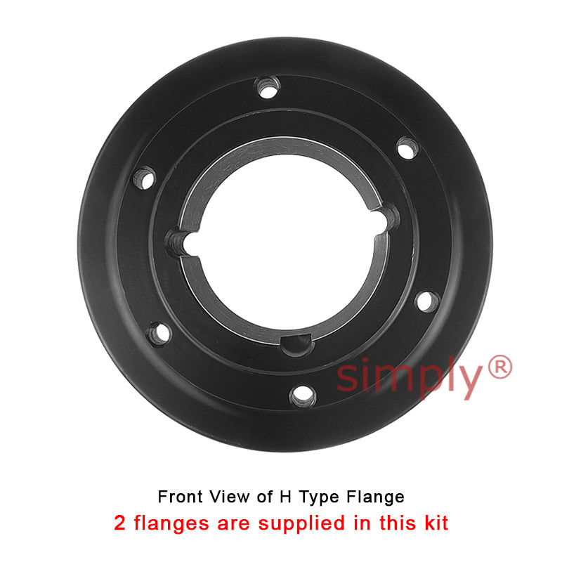 Major Brand F100H/F100H Outer Facing Taper Bores Type Tyre Drive Coupling Assembly with Natural Rubber Tyre