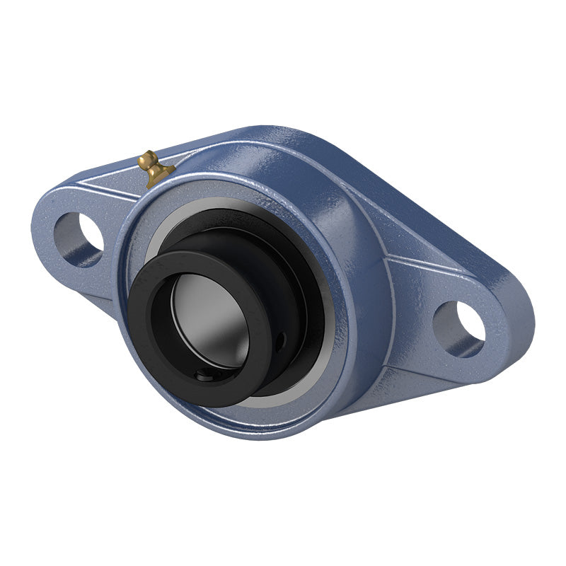 HCFL313-40 Imperial Two Bolt Oval Cast Iron Oval Housing with 2-1/2 inch Bore Eccentric Collar Insert
