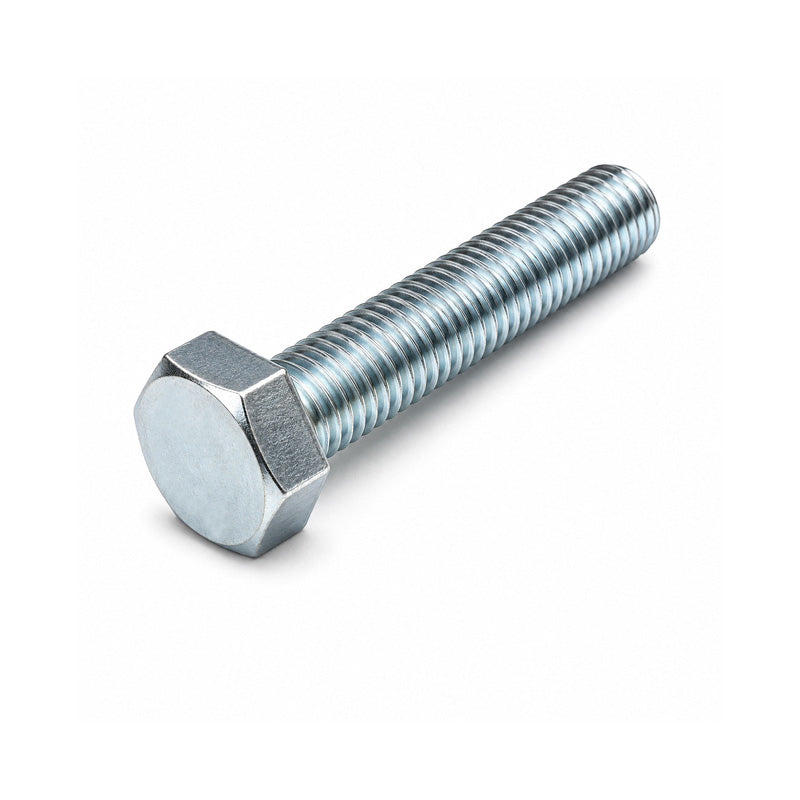 Unifix M8x90 Grade 8.8 Hexagon SetScrew DIN 933 with 1.25mm Pitch and Bright Zinc Plated Finish