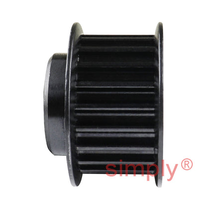 Drive-Flex P21-5M-15F - 5mm Pitch 21 Tooth Flanged HTD Type Steel Pilot Bore Timing Pulley for 15mm Wide Belts