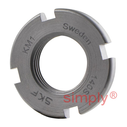 SKF KM1 Lock Nut (Lock Washer Type) M12x1mm