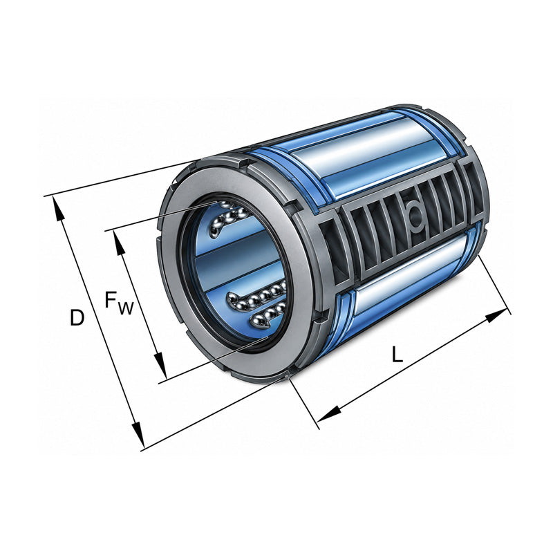 INA KS16PP Closed Self Aligning Linear Ball Bushing with Contact Seals 16x26x36mm