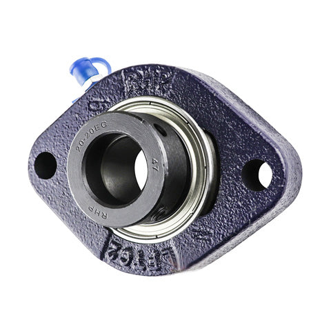 RHP LFTC1-7/16DEC 2 Bolt Oval Cast Iron Flange Housing Bearing 1-7/16 inch Bore