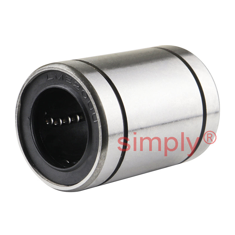 LM20UU Closed Linear Ball Bushing with Rubber Seals 20x32x42mm