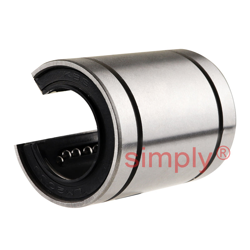 LM20UUOP Open Linear Ball Bushing with Rubber Seals 20x32x42mm