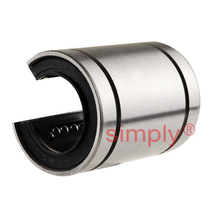 LM20UUOP Open Linear Ball Bushing with Rubber Seals 20x32x42mm