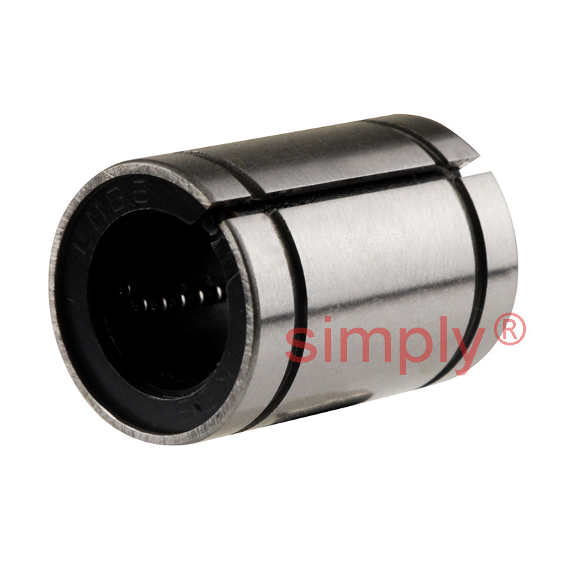 LMB6AJ Imperial Adjustable Linear Ball Bushing with Rubber Seals 0.375x0.625x0.875 inch