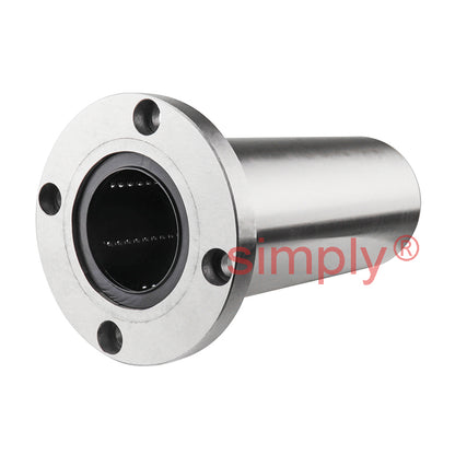 LMEFL60UU Long Round Flanged Linear Ball Bushing with Rubber Seals and Resin Retainer 60x90x211mm