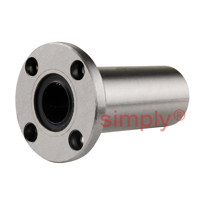 LMF16LUU Long Series Metric Round Flanged Linear Ball Bushing 16x28x70mm