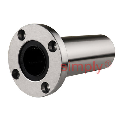 LMF30LUU Long Series Metric Round Flanged Linear Ball Bushing 30x45x123mm