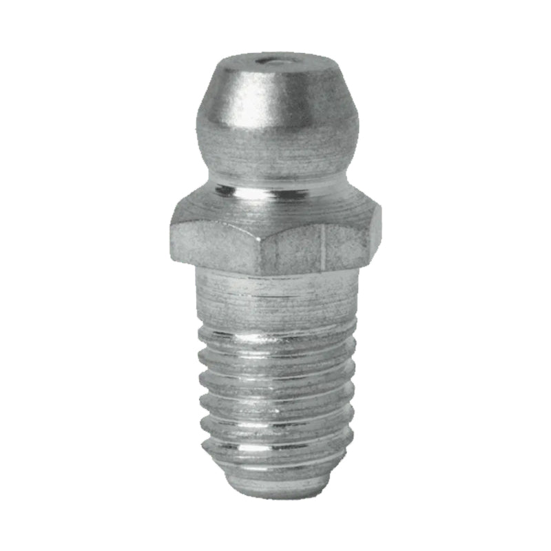 1/4x28 SAE-LT Hardened Mild Steel Zinc Plated 11/16 Long Straight Hydraulic Grease Nipples - Pack of 500