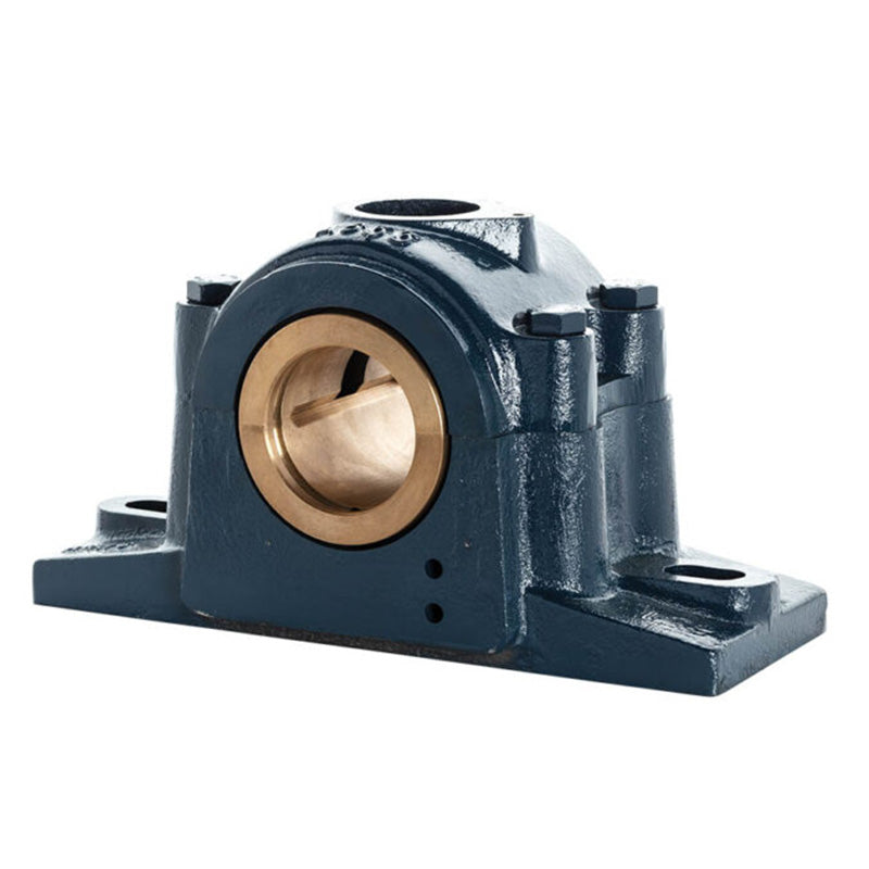 Major Brand LR64E Imperial Split Cast Iron Two Bolt Pillow / Plummer Block Housing with 4 inch Bore Gunmetal Bush Insert - Allow 3-4 Weeks