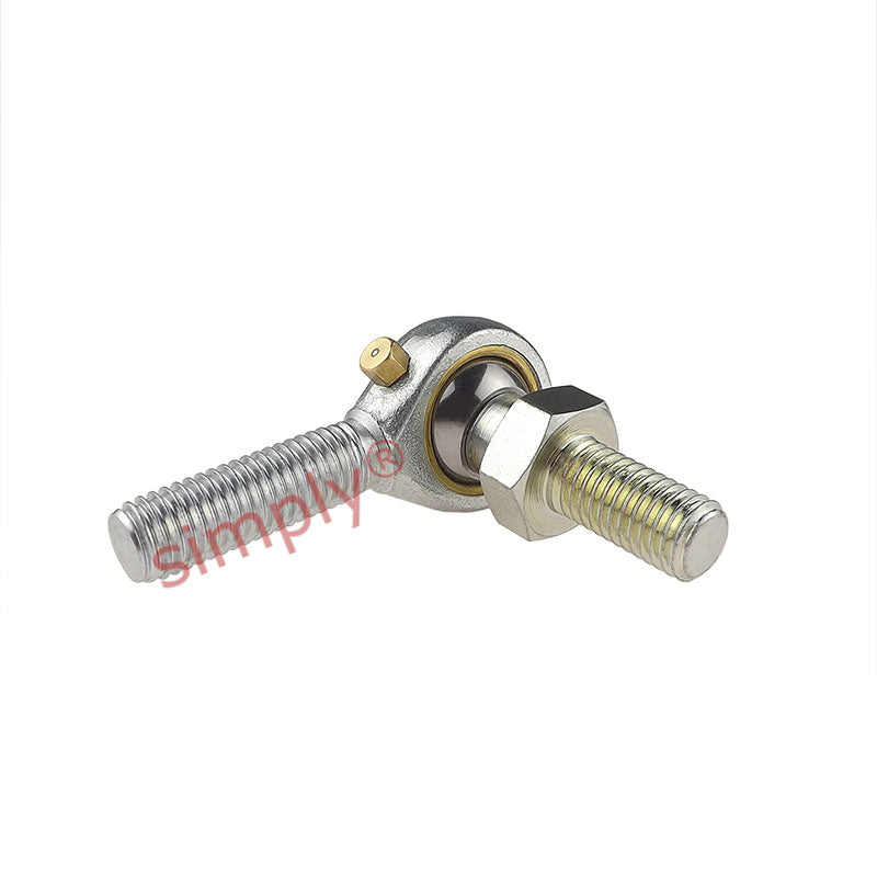 Dunlop MBL-M16S Left Hand Metric Steel / Bronze Lined Maintenance Required Studded Male Rod End M16x2 Thread - Allow 7-10 Days