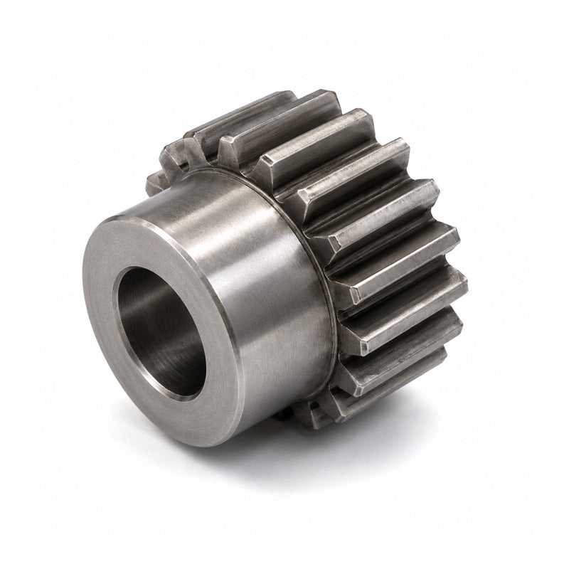 SS20/14B-10 Metric EN8 Spur Gear 14 Tooth 2 Mod Pilot Bored 12mm Or Smaller (H8)