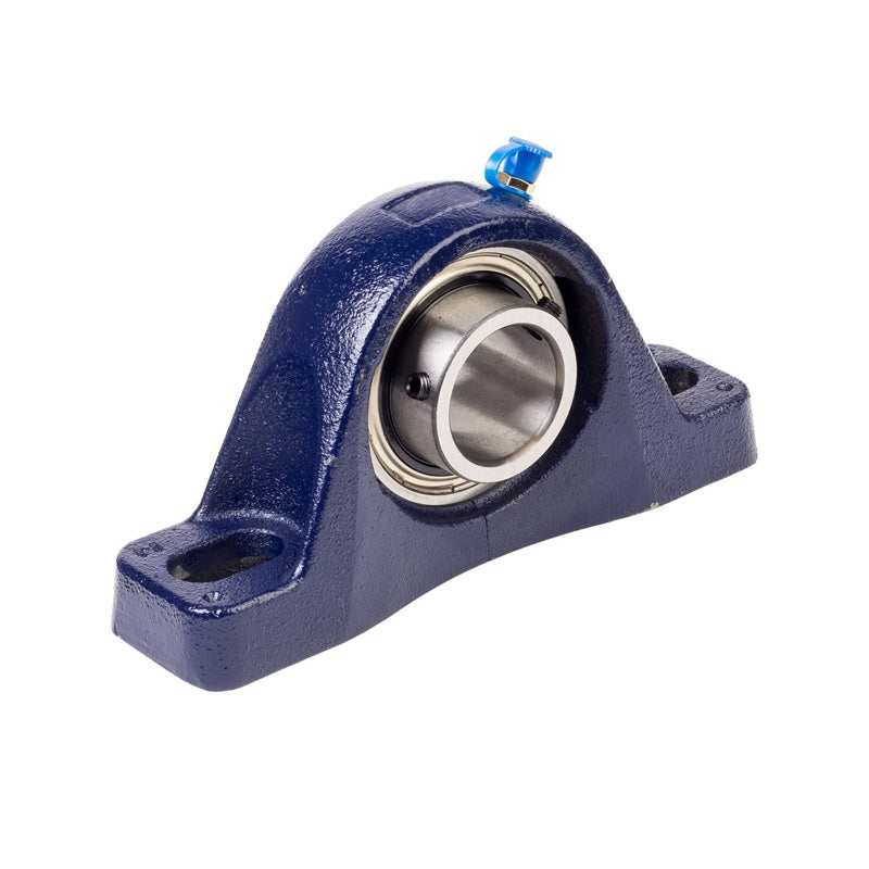 RHP MP45 Two Bolt Cast Iron Pillow Block and 45mm Bore Grub Screw Insert