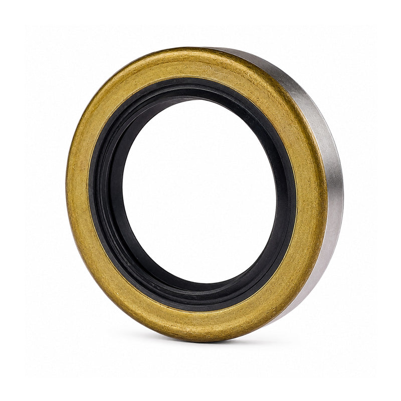 0.87x1.12x0.25 inch Metal Cased Nitrile Rubber Rotary Shaft Oil Seal Springless Design VB Style