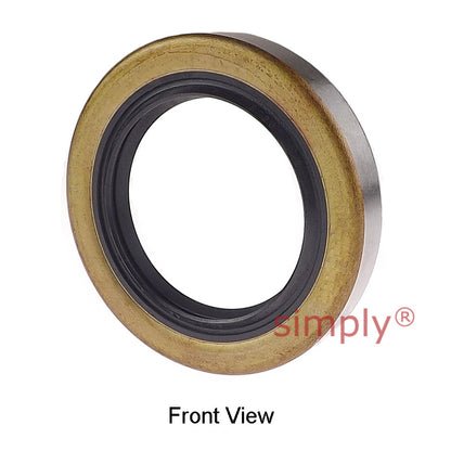 10x14x3mm Metal Cased Nitrile Rubber Single Lip Rotary Shaft Oil Seal Springless Design VB Style