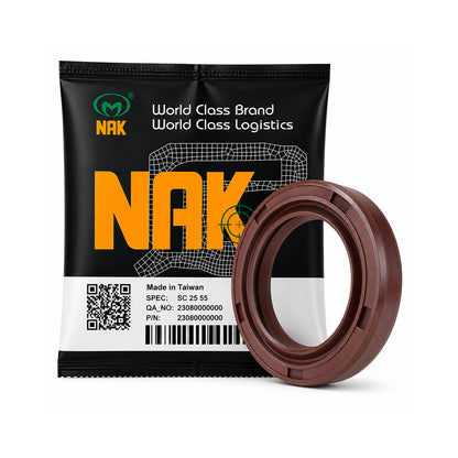 NAK 65x80x8mm FKM Rubber Double Lip Rotary Shaft Oil Seal with Stainless Spring TC - Allow 7-10 Days