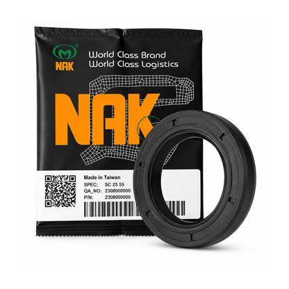NAK 28x38x9/11mm Corrugated Nitrile Rubber Double Lip Rotary Shaft Oil Seal with Garter Spring TG - Allow 7-10 Days