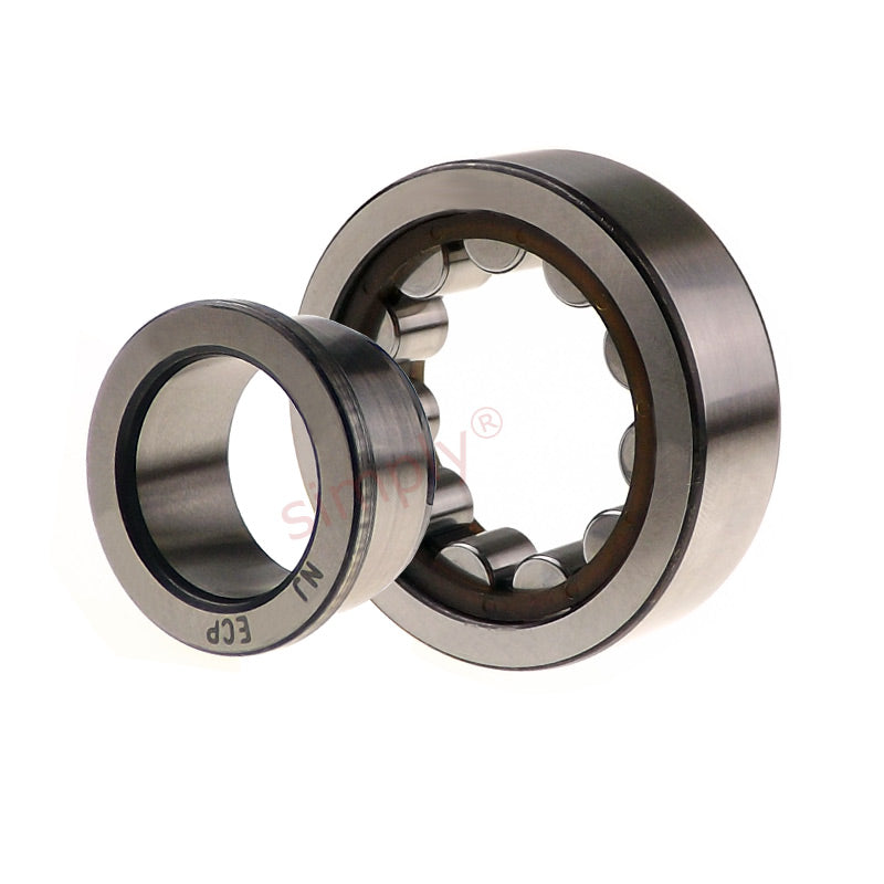 NJ2210ETVPC3 Single Row Cylindrical Roller Bearing Extra Load Polyamide Cage 50x90x23mm