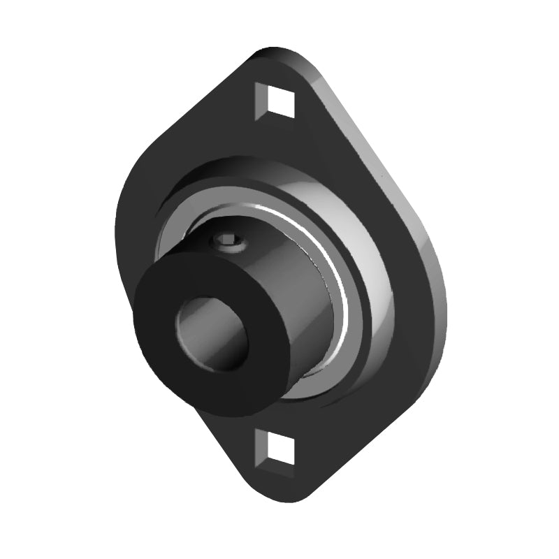 NTN AELPFL207-104 Imperial Two Bolt Oval Pressed Steel Bearing Housing with 1-1/4 inch Eccentric Collar Insert - Allow 2-3 Days