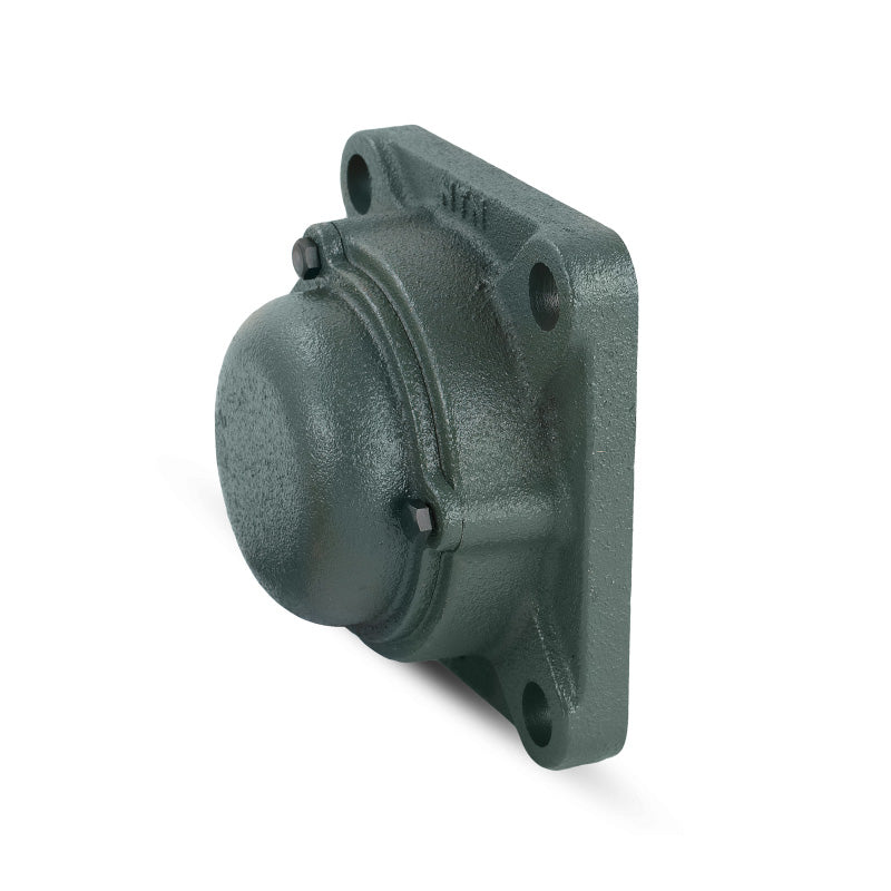 NTN CM-UKFS316D1/HE2316X Imperial Four Bolt Square Cast Iron Housing with Cast Iron Cover - Closed Version - Insert and Adaptor Sleeve Fits 2-3/4 inch Shaft - Allow 2-3 Days