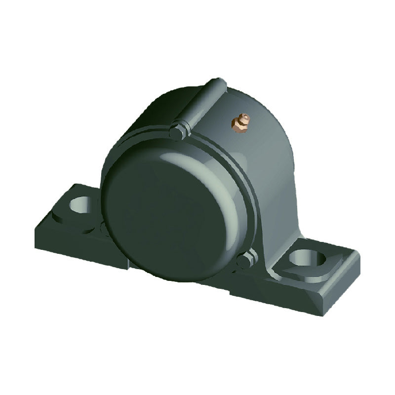 NTN CM-UKPX18D1/H2318X Metric Cast Iron Two Bolt Pillow / Plummer Block Housing with Cast Iron Cover - Closed Version - Insert and Adaptor Sleeve Fits 80mm Shaft - Allow 2-3 Days