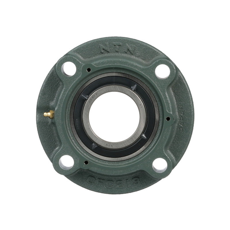 NTN UCFCX13-208D1 Imperial Four Bolt Cast Iron Round Flanged Housing with 2-1/2 inch Insert - Allow 2-3 Days