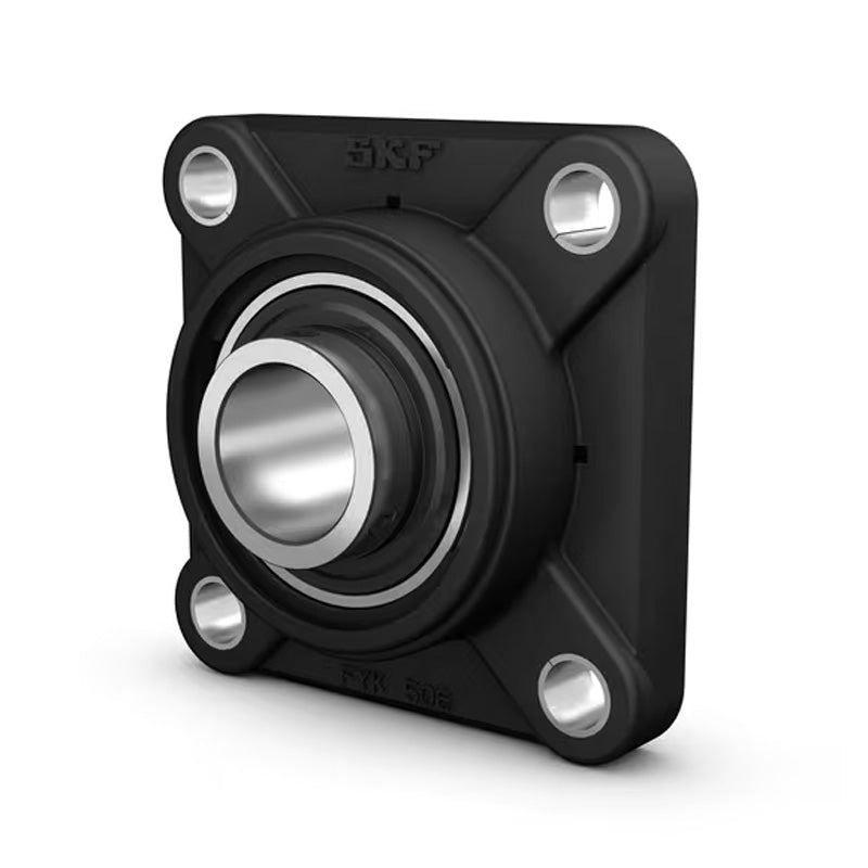 NTN UCFG201D1 Metric Four Bolt Square Steel Flange Housing with 12mm Bore Insert - Allow 2-3 Days