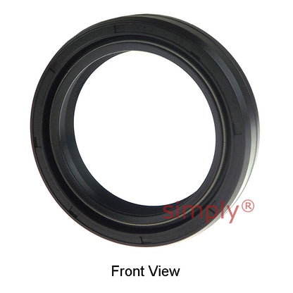 43x54x11DC4SS Metric Fork and Damper Nitrile Rubber Oil Seal with 2 Opposite Facing Individually Sprung Sealing Lips and Raised Outer Sealing Band on Outside Diameter