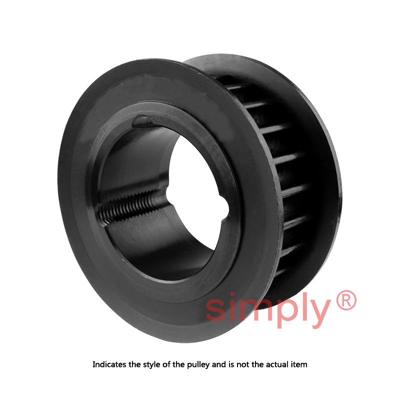 Drive-Flex PC8M-48S-12 - 8mm Pitch 48 Tooth Polychain and Synchrochain Steel Taper Bore Timing Belt Pulley for 12mm Wide Belts