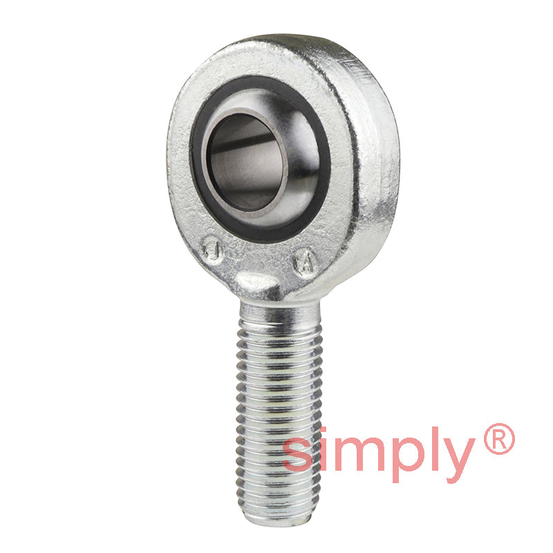 SKF SAKB18F Right Hand Steel / PTFE FRP Lined Plain Male Rod End M18x1.5 Thread