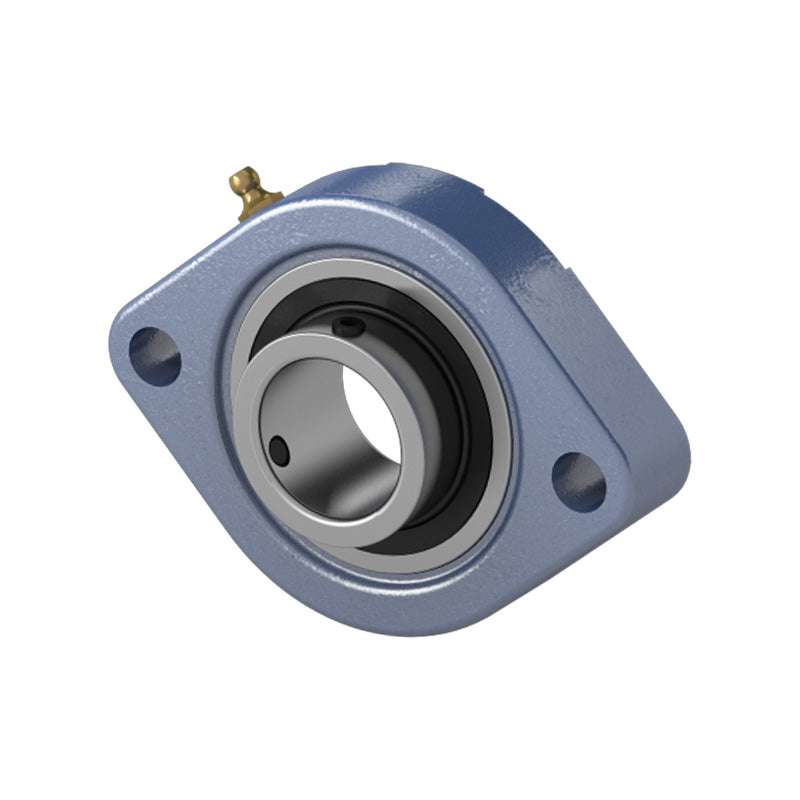 SBFW203 Metric Two Bolt Cast Iron Oval Housing with 17mm Bore