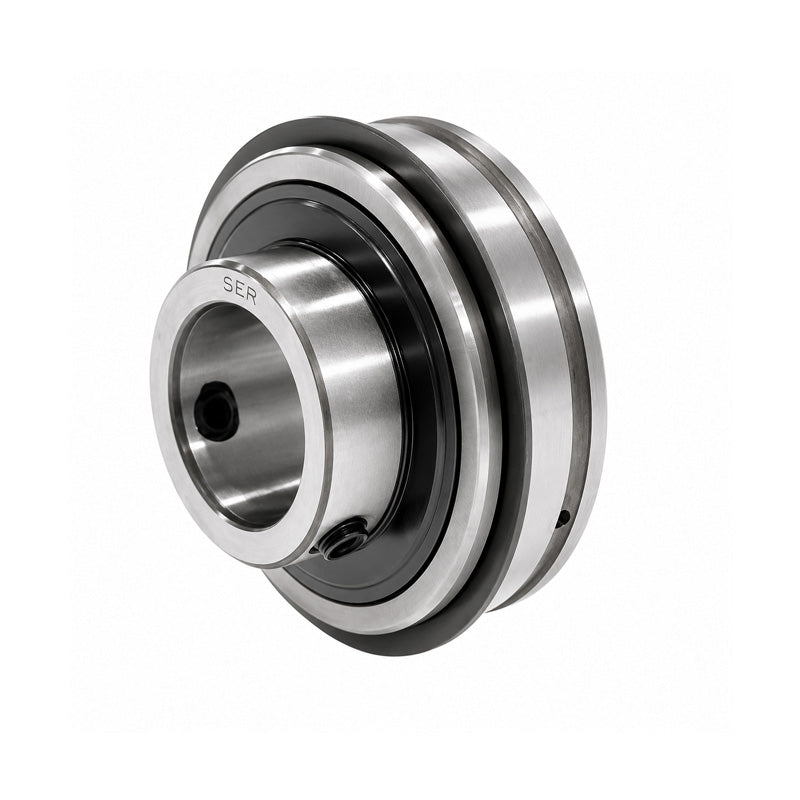 SER202 Metric Bearing Insert and Snap Ring 15mm Bore 47mm Outside Dia