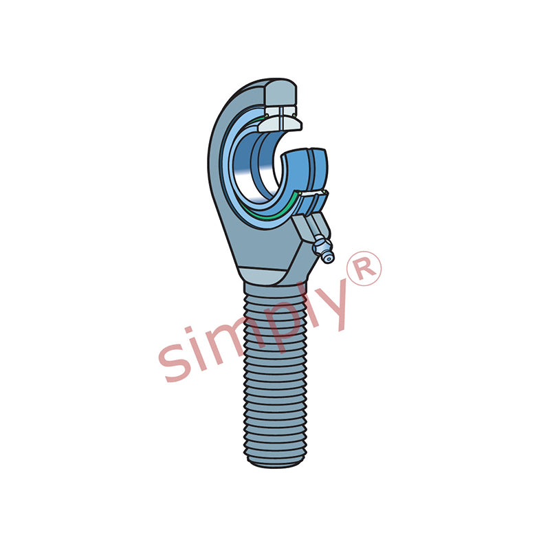 SKF SAL45ES2RS Left Hand Steel / Steel Plain Male Rod End M45x3 Thread