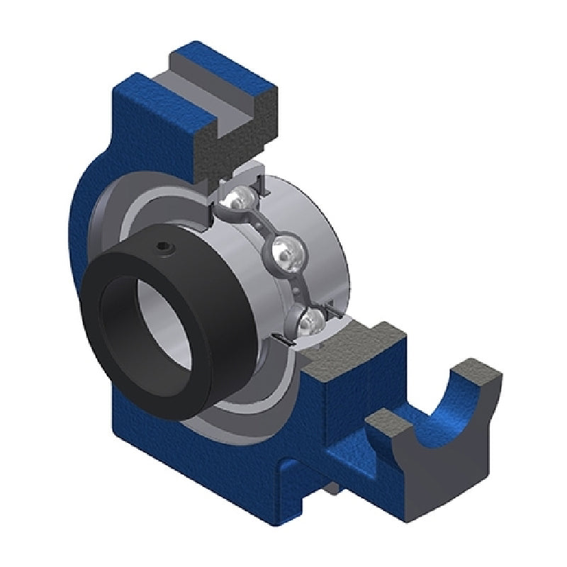 SNR EXT208N Metric Cast Iron Take Up Unit with Eccentric Collar Insert 40mm Bore - Allow 2-3 Days