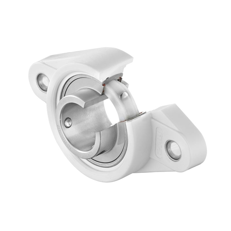 SNR SUCNFL204FG1 Metric Sentinel Thermoplastic Four Bolt Square Flanged Bracket Housing Unit with20mm Bore Insert - Allow 2-3 Days