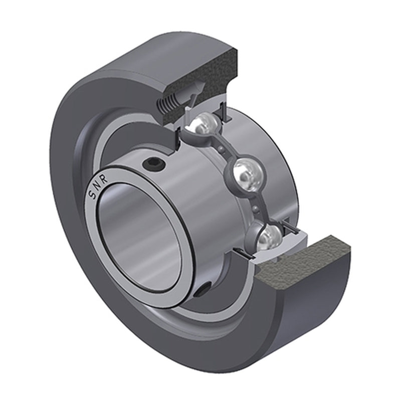 SNR UCC322 Metric Cast Iron Cartridge Unit with 110mm Bore Insert 80mm Outside Dia - Allow 2-3 Days