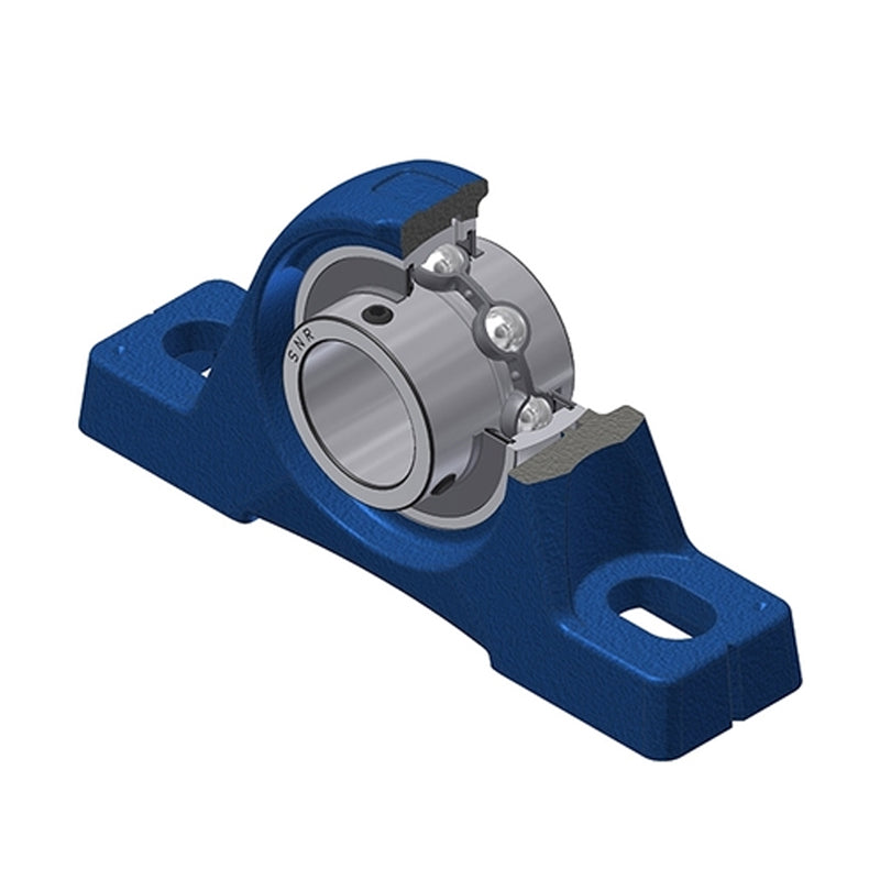SNR UCPE209-27 Imperial Cast Iron Two Bolt Pillow / Plummer Block Housing with 1-11/16 inch Bore Insert - Allow 2-3 Days