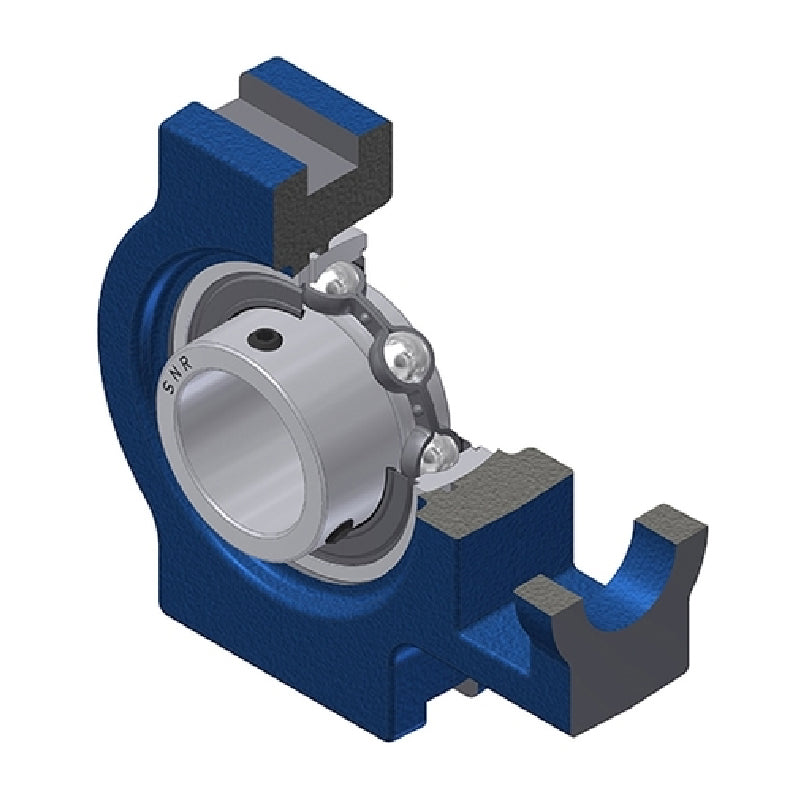 SNR UST210 Metric Cast Iron Take Up Unit with 50mm Bore Bearing Unit - Allow 2-3 Days