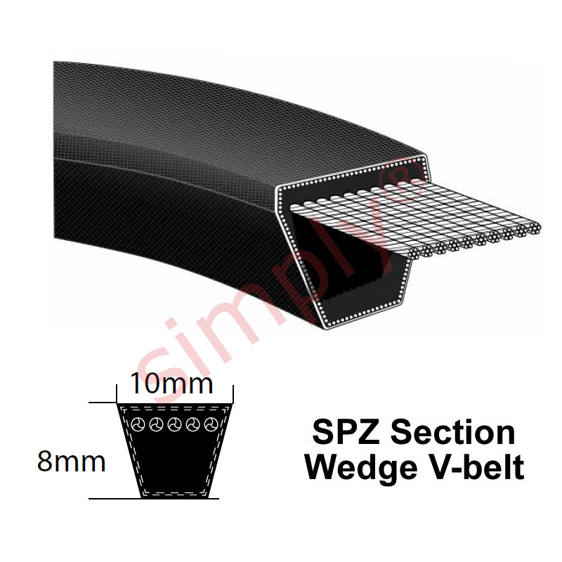 SPZ1950 Premier Quality SPZ-Section V-Belt